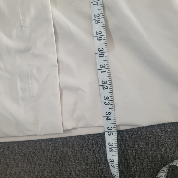 Thr North face women's long coat size XS rain lightweight jacket white, no hood - Picture 10 of 16
